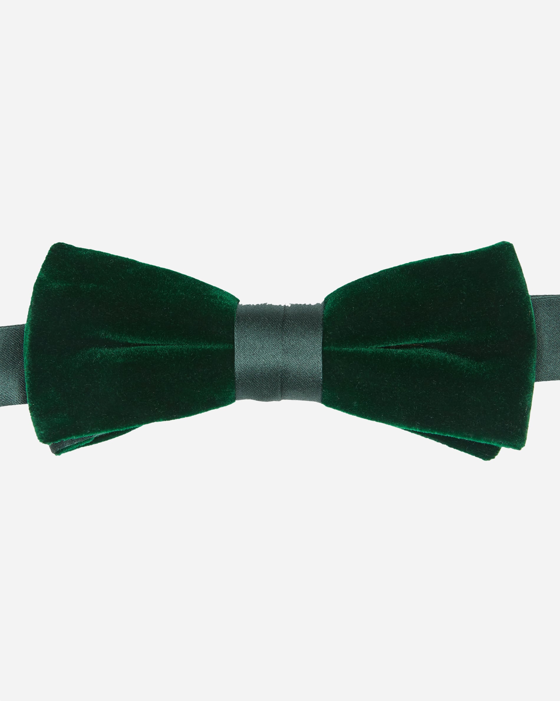 Green Velvet Slim Bow Tie - Men's Bow Ties at Menzclub