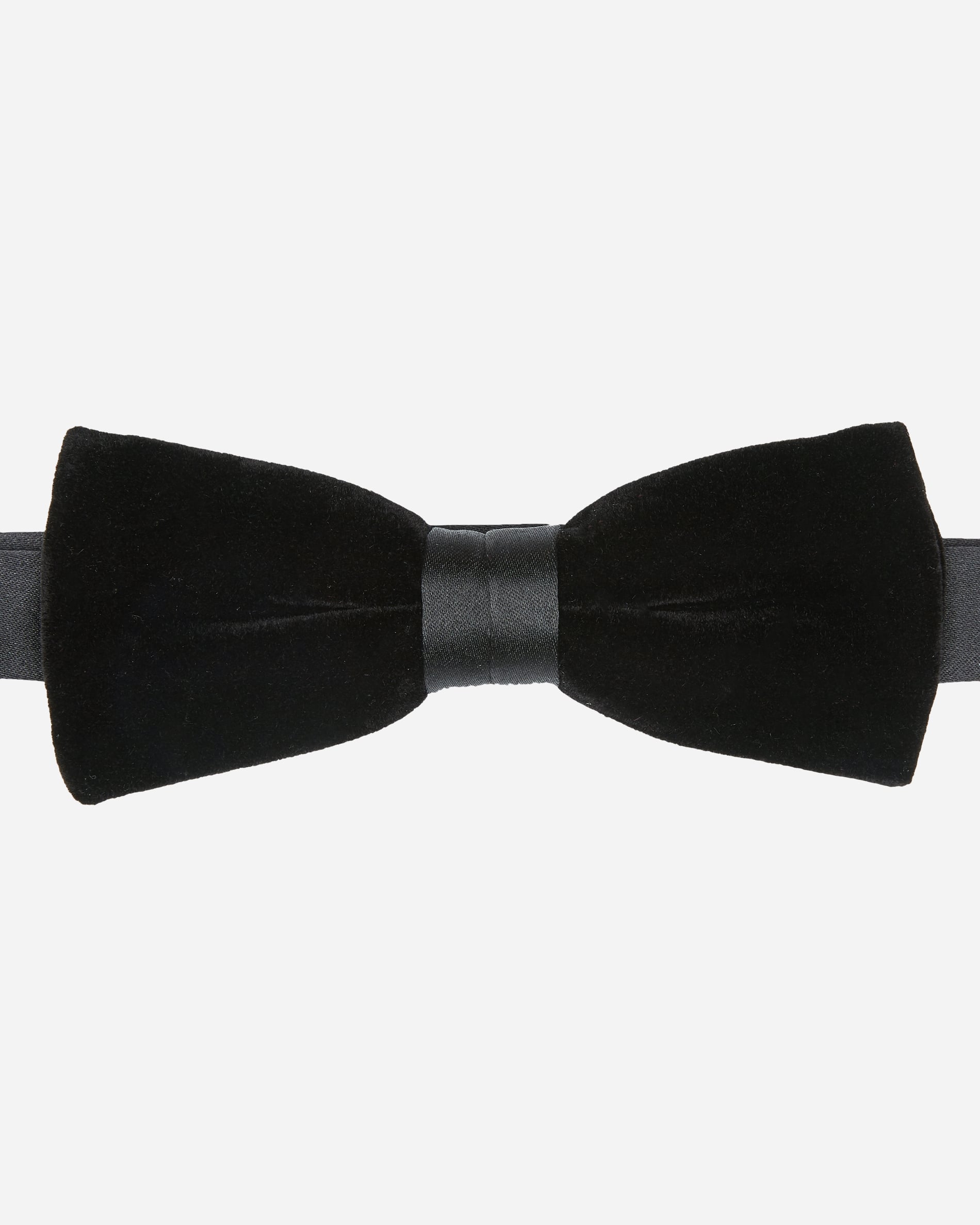 Black Velvet Slim Bow Tie - Men's Bow Ties at Menzclub