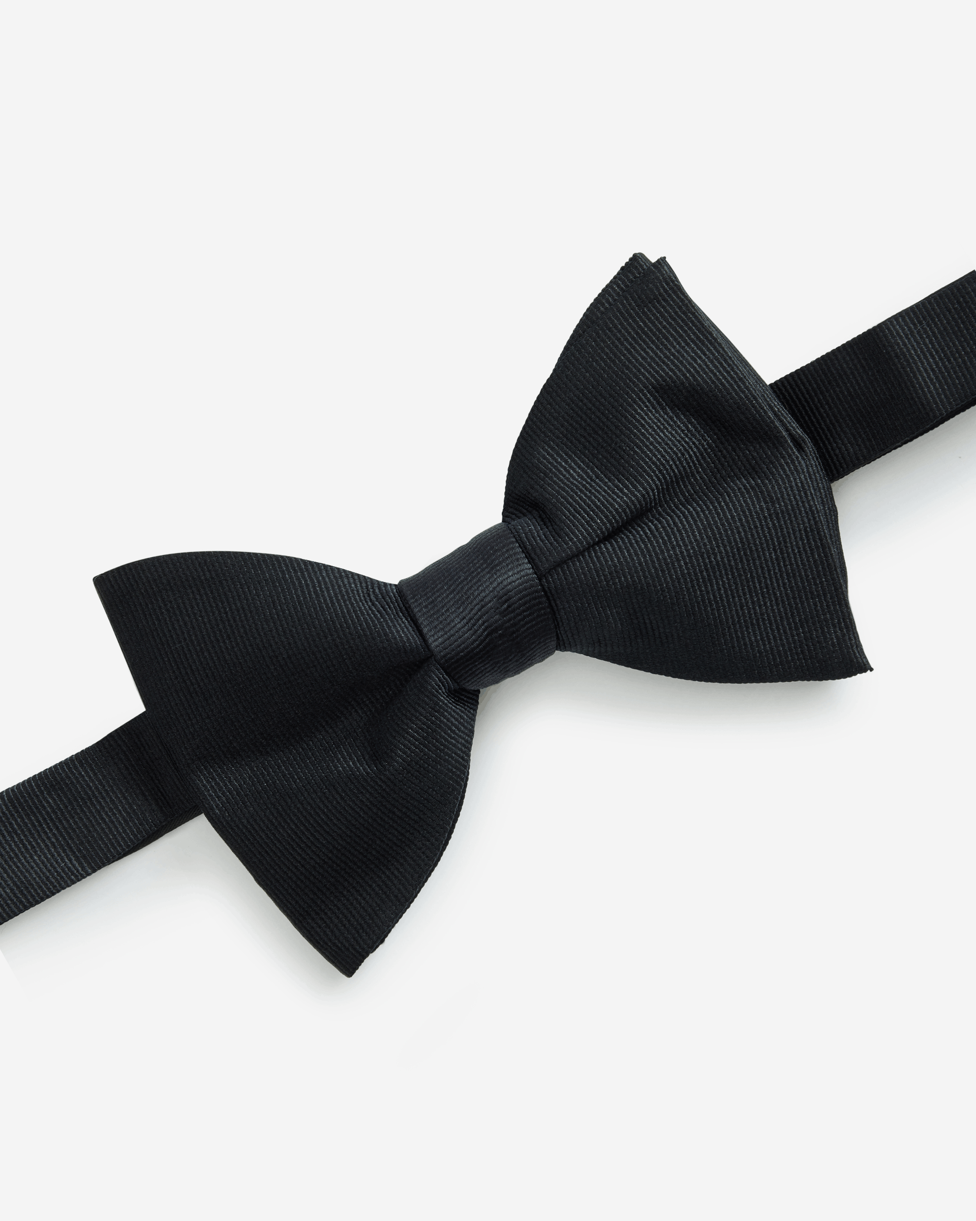 Ribbed Silk Bow Tie