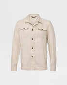 FYL'N Linen Overshirt - Men's Casual Jacket at Menzclub