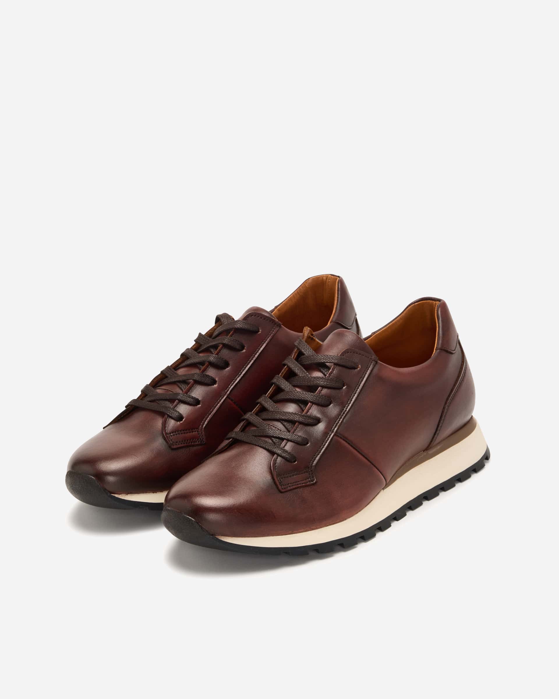 Sports Leather Sneaker - Men's Sneakers at Menzclub