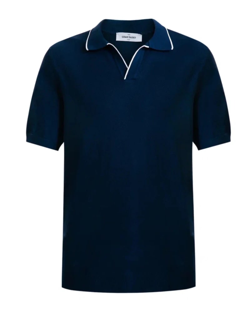 Knitted Tennis Polo - Men's Polo Shirts at Menzclub