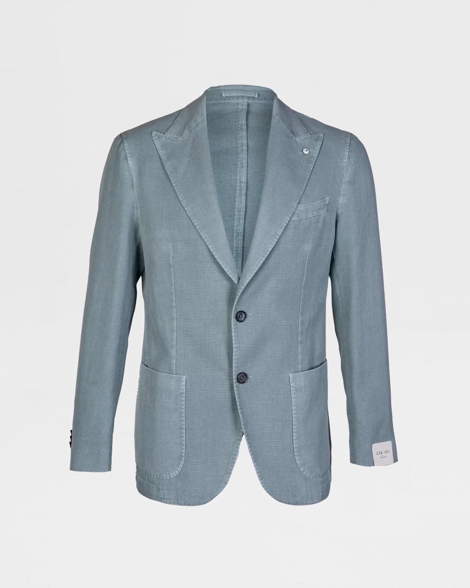 Garment - dyed Jacket - Men's Blazers at Menzclub