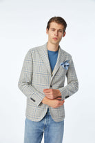 Garment - washed Jacket - Men's Blazers at Menzclub