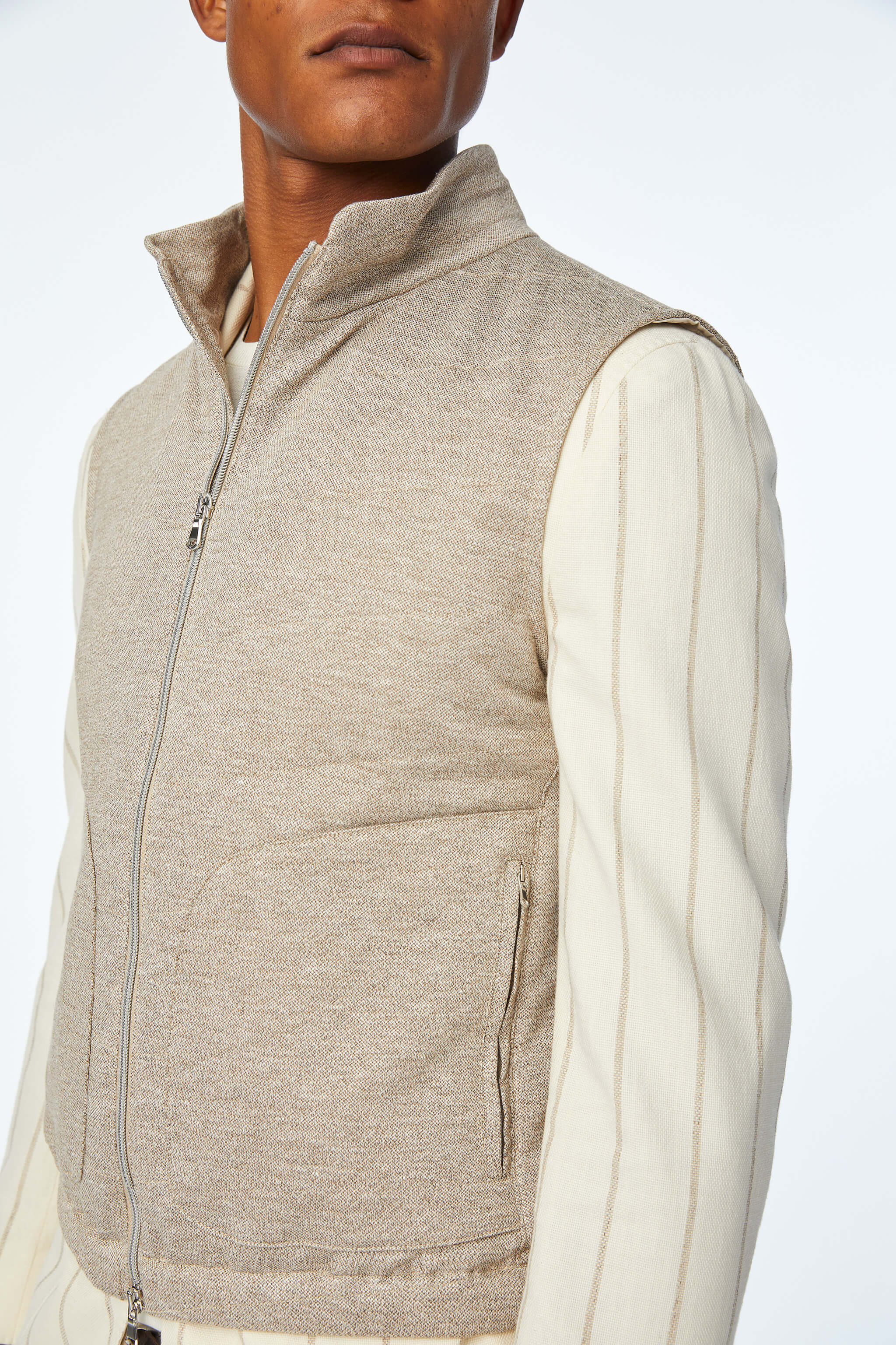 Padded Jersey Vest - Men's Gilet at Menzclub