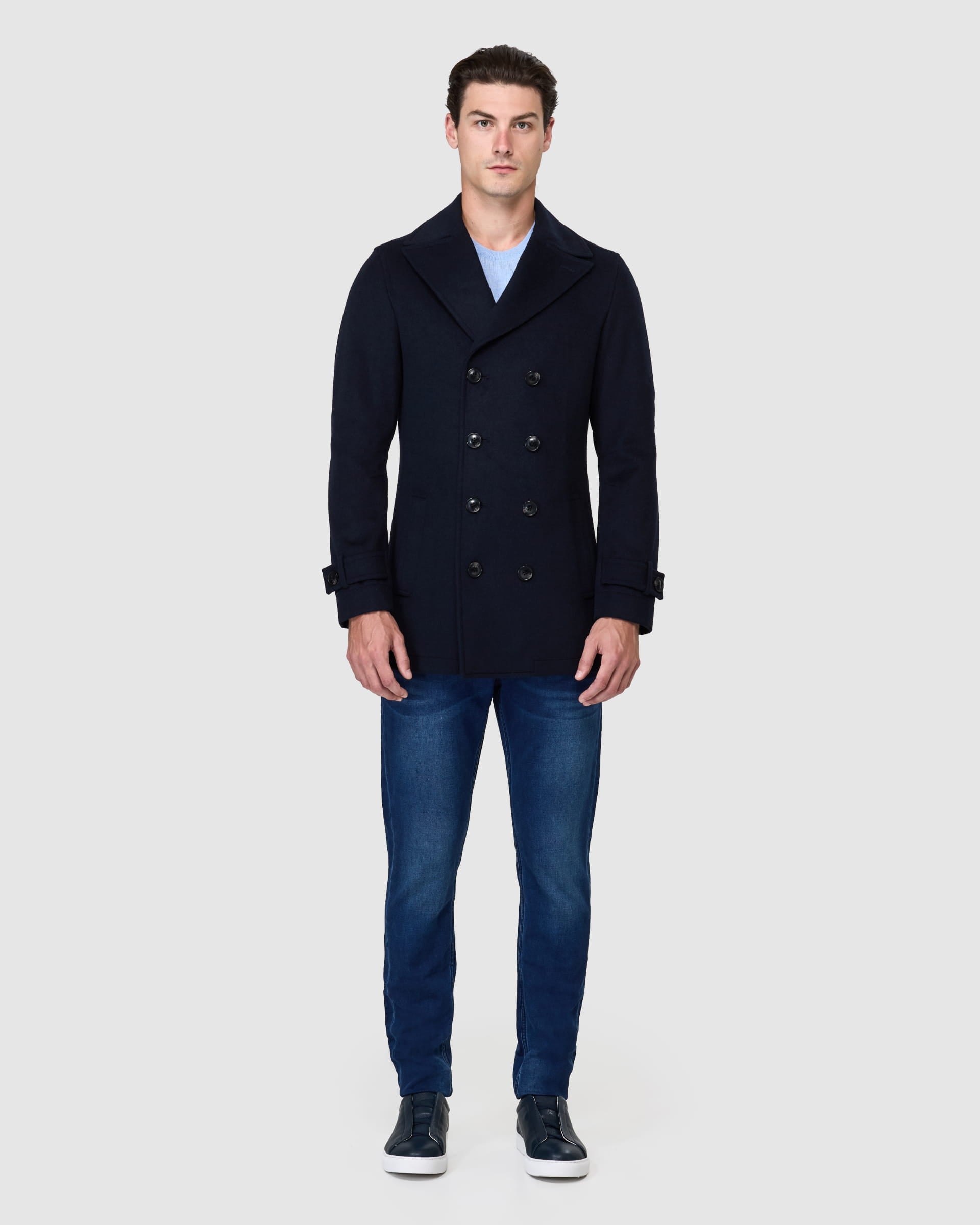 Charles Pea Coat - Men's Coats at Menzclub