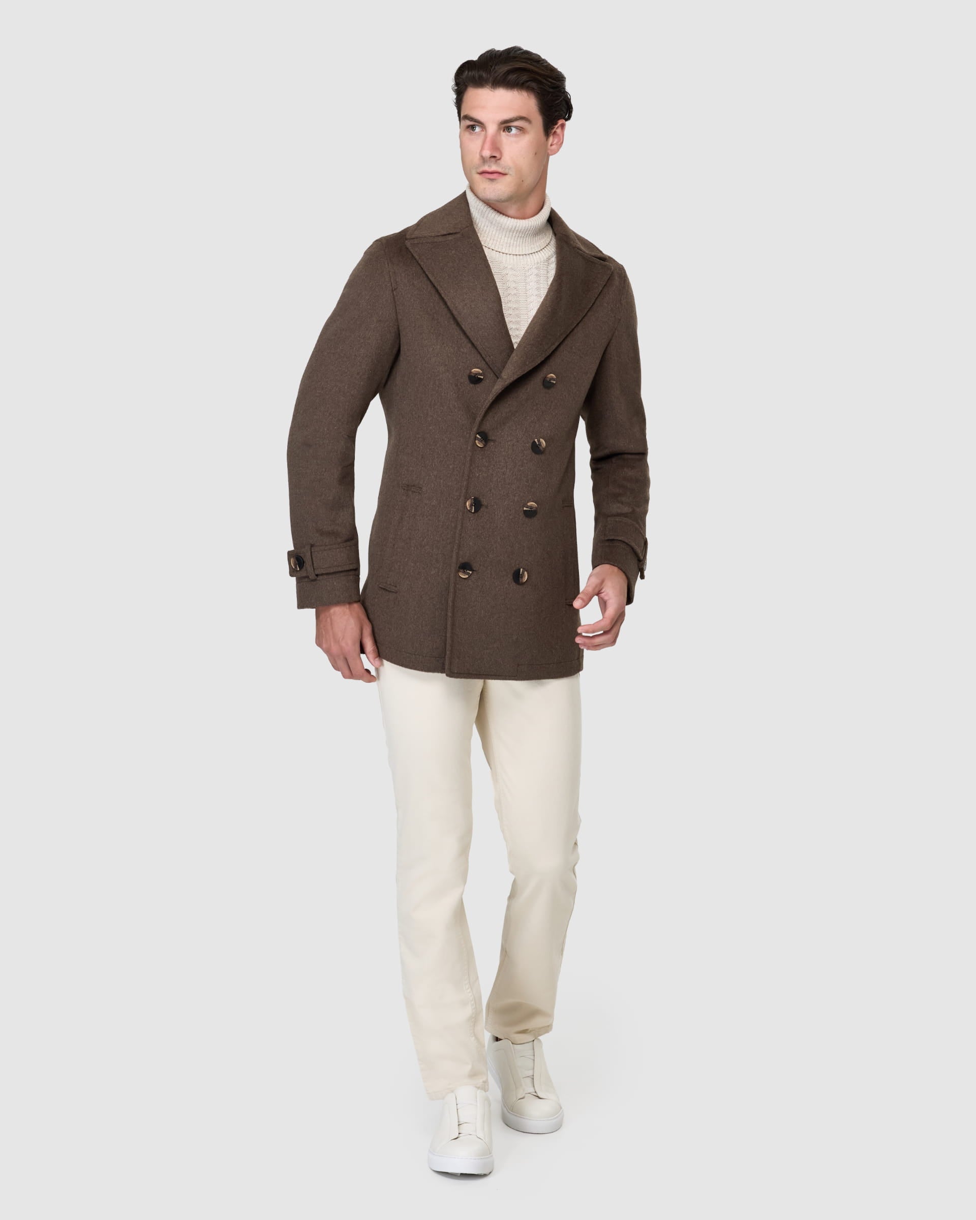 Charles Pea Coat - Men's Coats at Menzclub
