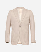 Colima Houndstooth Beige Blazer - Men's Blazers at Menzclub