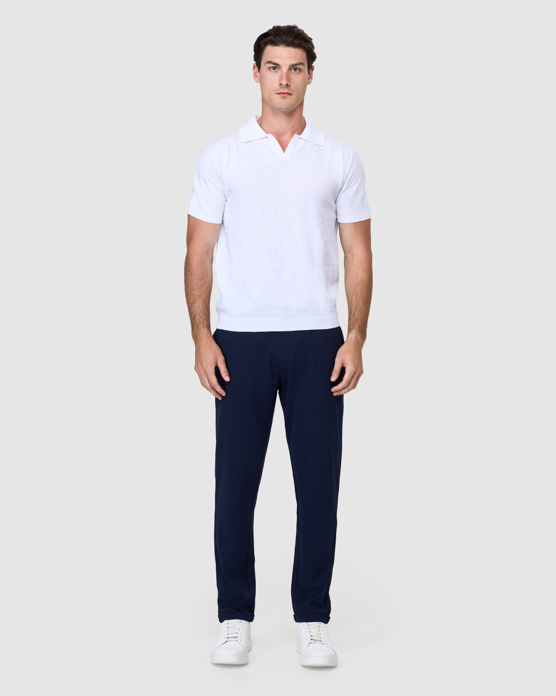 Cuban Knitted Polo - Men's Polo Shirts at Menzclub