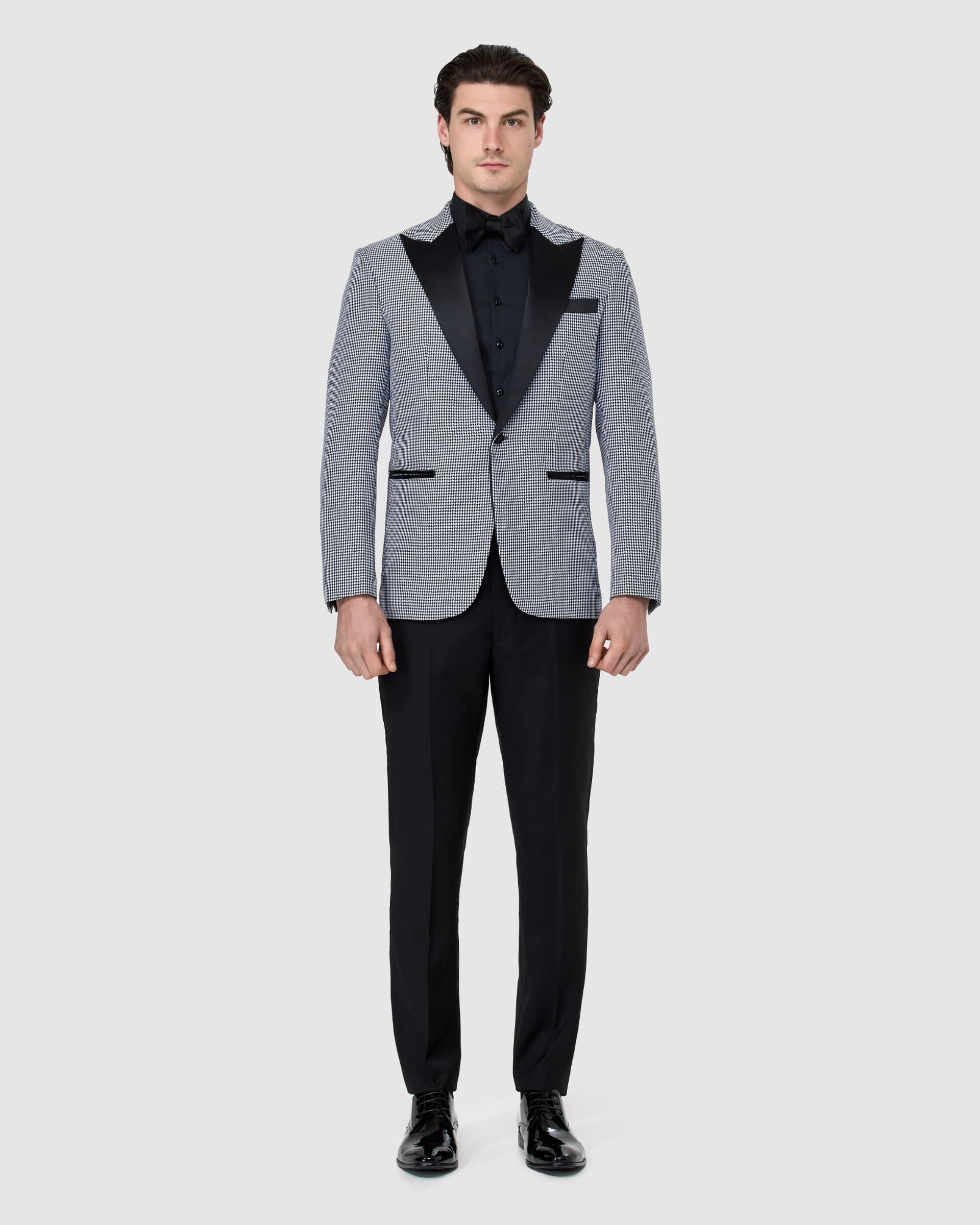 Houndstooth Tuxedo Jacket - Men's Tuxedos at Menzclub