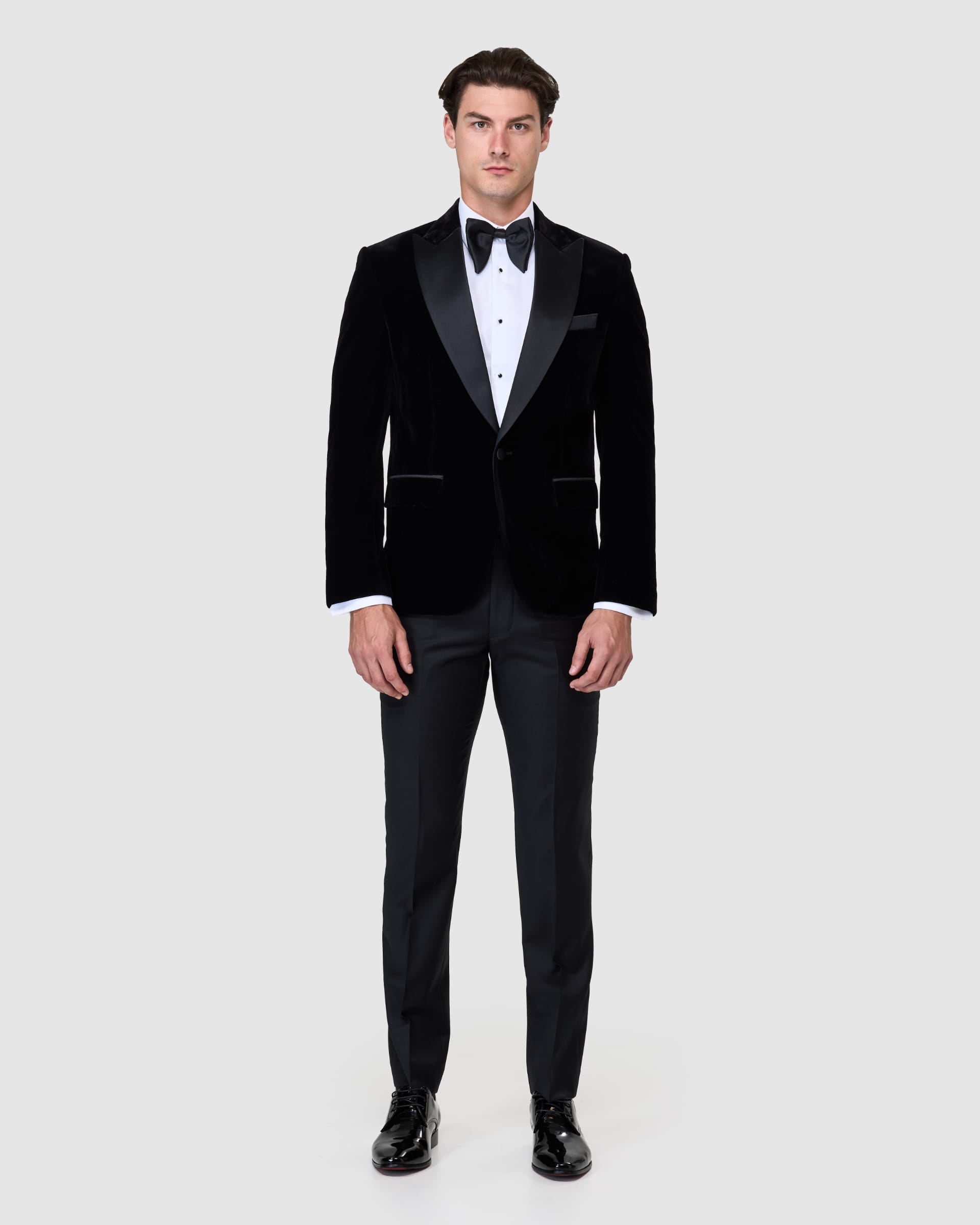 Peak Lapel Velvet Jacket - Men's Tuxedos at Menzclub