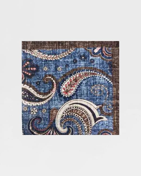 Printed Pocket Square - Men's Pocket Squares at Menzclub
