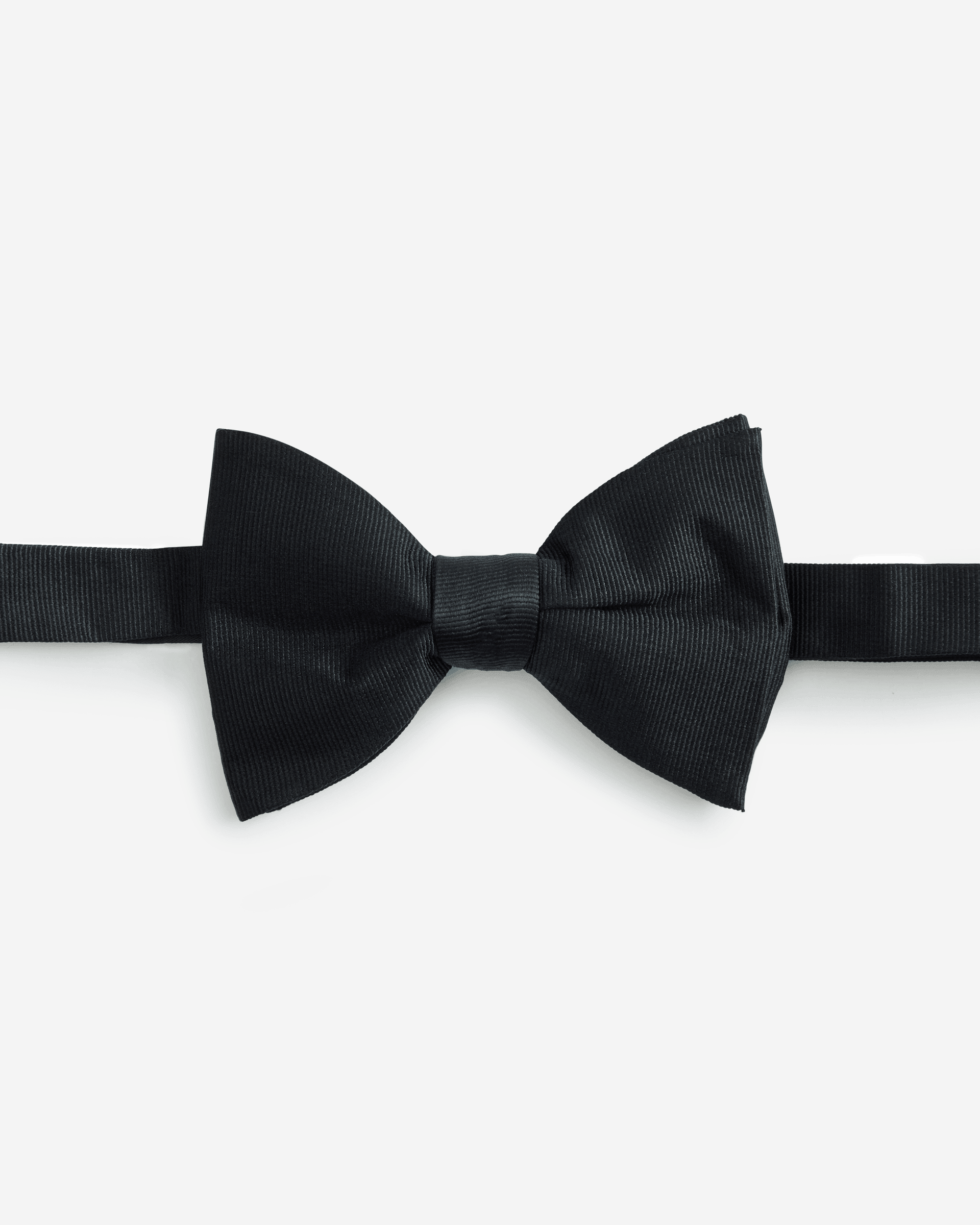 Ribbed Silk Bow Tie - Men's Bow Ties at Menzclub