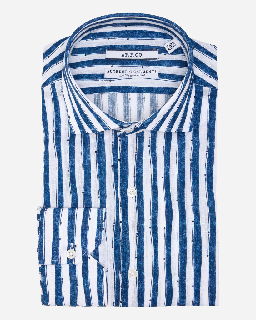 Paint Stripe Linen - Buy Men's Casual Shirts online at Menzclub