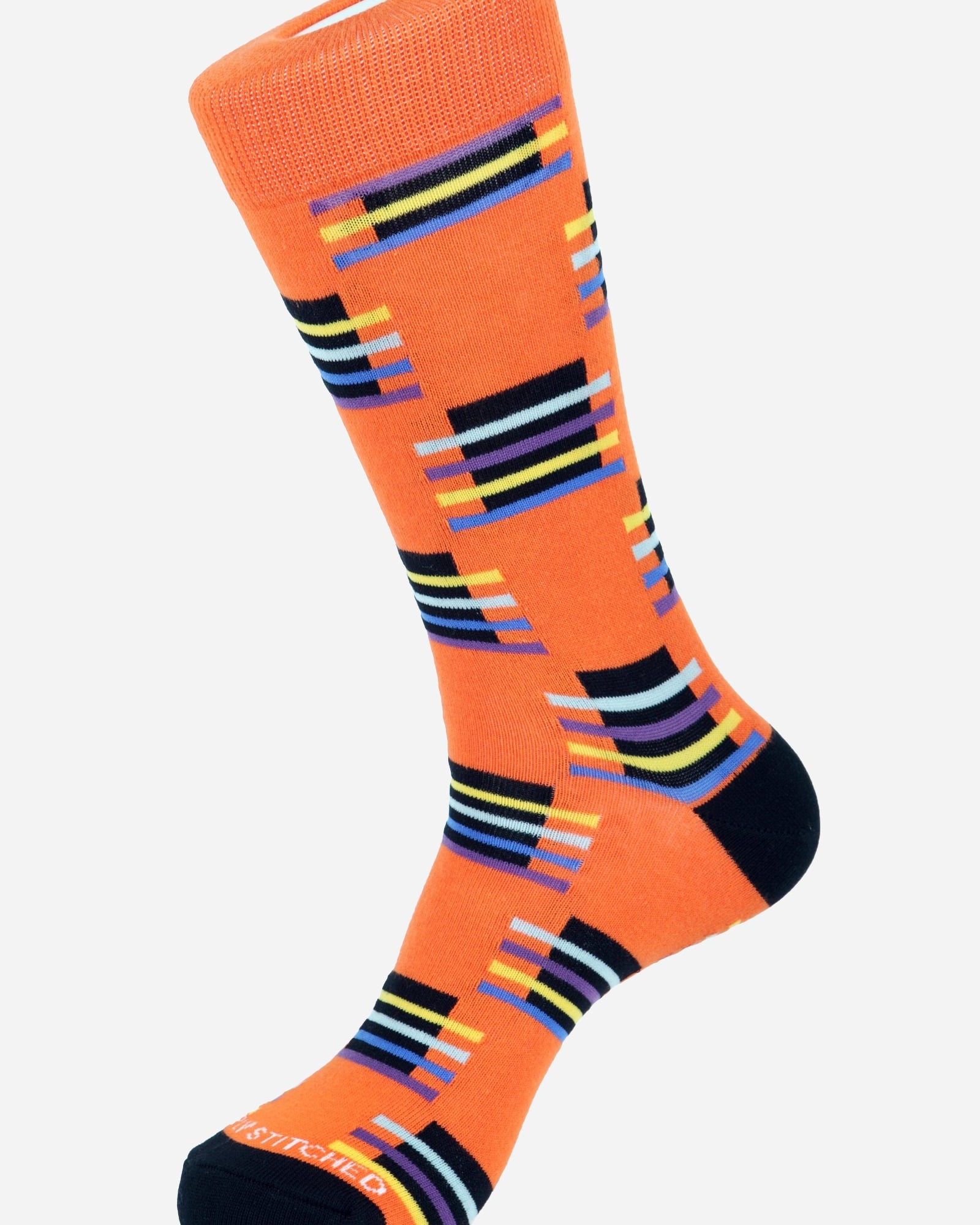 Block Stripe Socks - Men's Socks at Menzclub