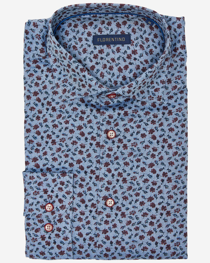 Brushed Cotton Floral Shirt - Buy Men's Casual Shirts online at Menzclub