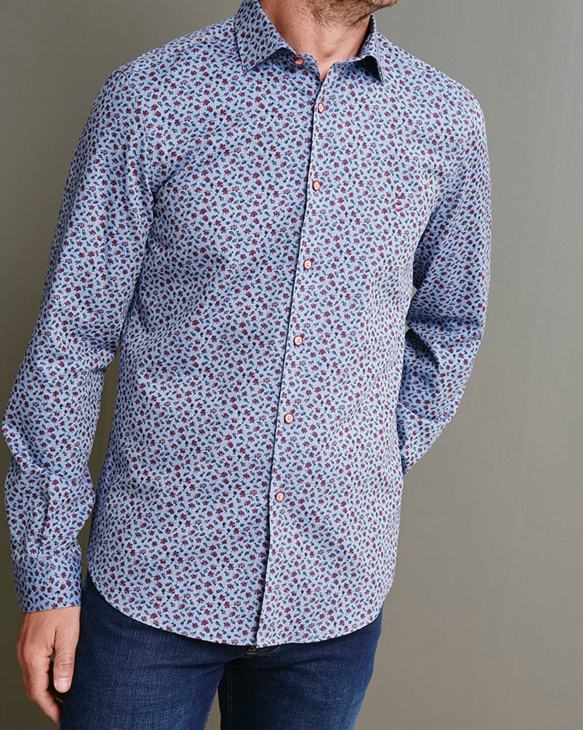 Brushed Cotton Floral Shirt - Buy Men's Casual Shirts online at Menzclub