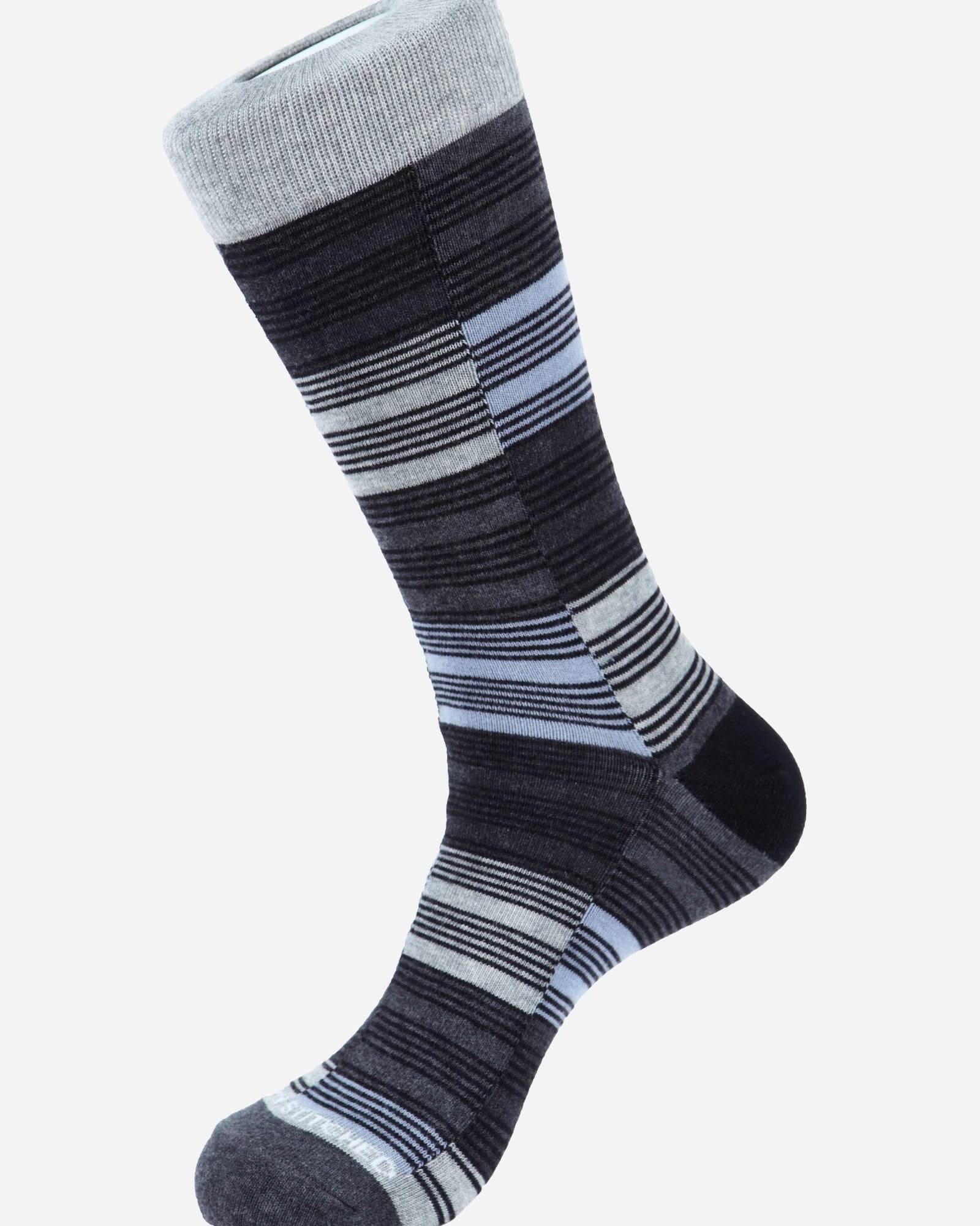Checker Stripe Socks - Men's Socks at Menzclub