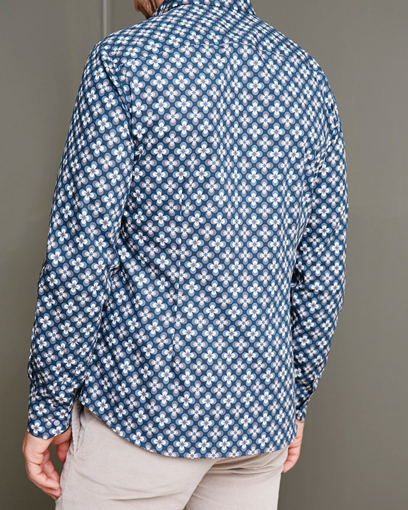 Cotton Shirt with Floral Print - Buy Men's Casual Shirts online at Menzclub