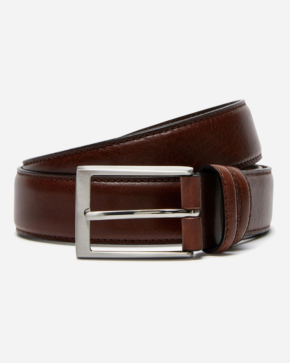 Farrer Leather Belt - Mens Leather Belts at Menzclub