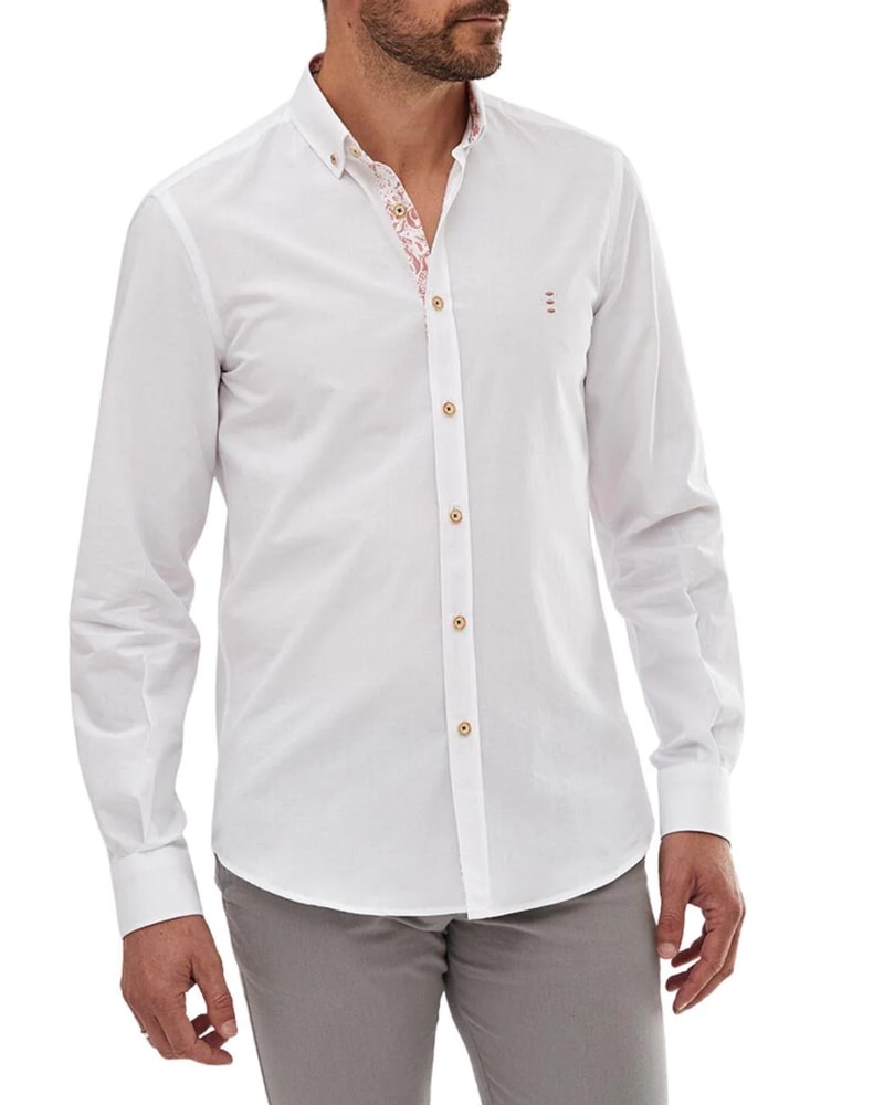 Button Down Shirt with Contrast Details - Buy Men's Casual Shirts online at Menzclub