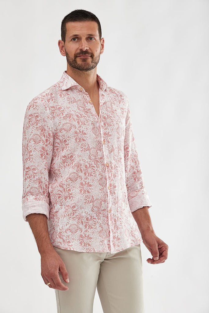 Printed Linen Shirt - Buy Men's Casual Shirts online at Menzclub