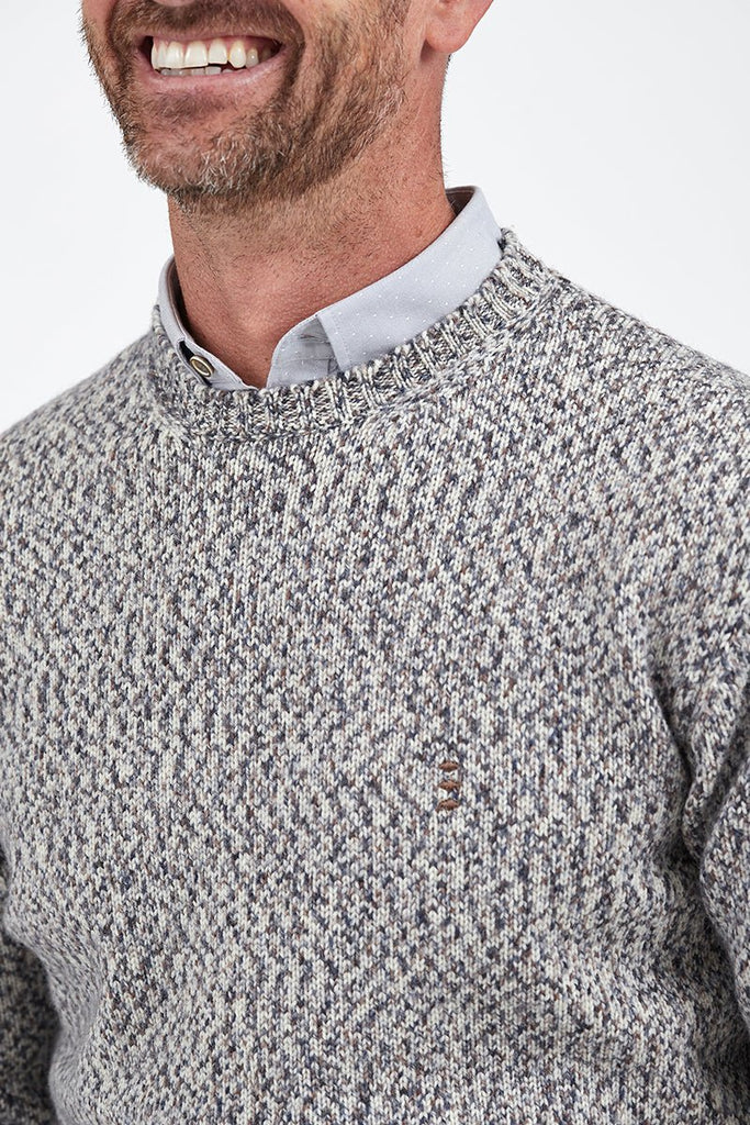 Pure Wool Crew Neck Jumper - Buy Men's Knitwear online at Menzclub