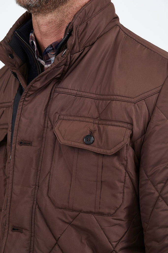 Regular Fit Quilted Jacket - Buy Men's Coats online at Menzclub