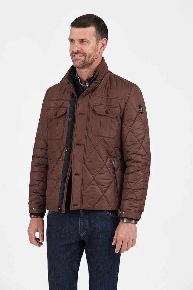 Regular Fit Quilted Jacket - Buy Men's Coats online at Menzclub