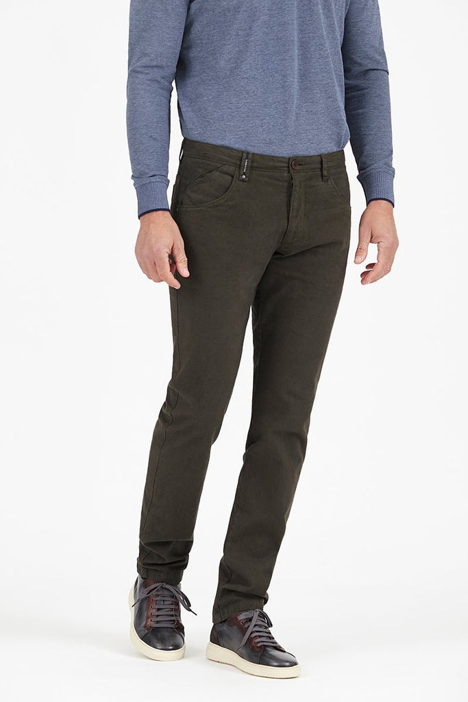 Slim Fit Five Pocket Trousers with Micro-Check - Buy Men's Pants online at Menzclub