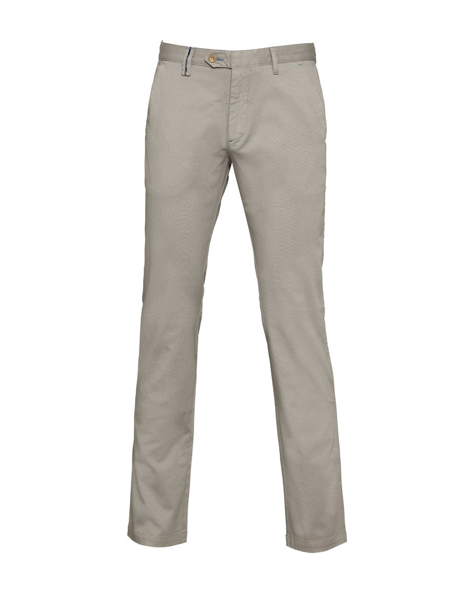 Sport Chino Trouser with Textured Weave - Men's Pants at Menzclub