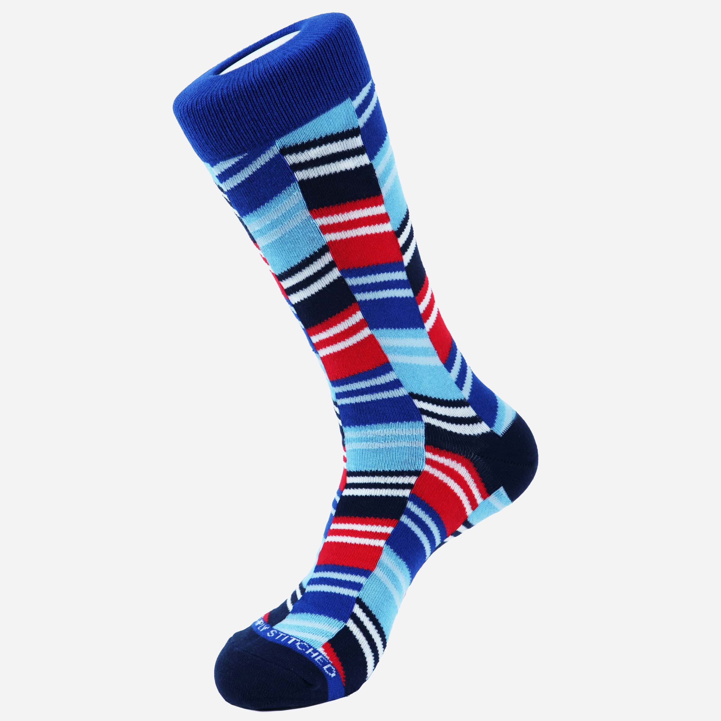 Herringbone Block Socks - Men's Socks at Menzclub
