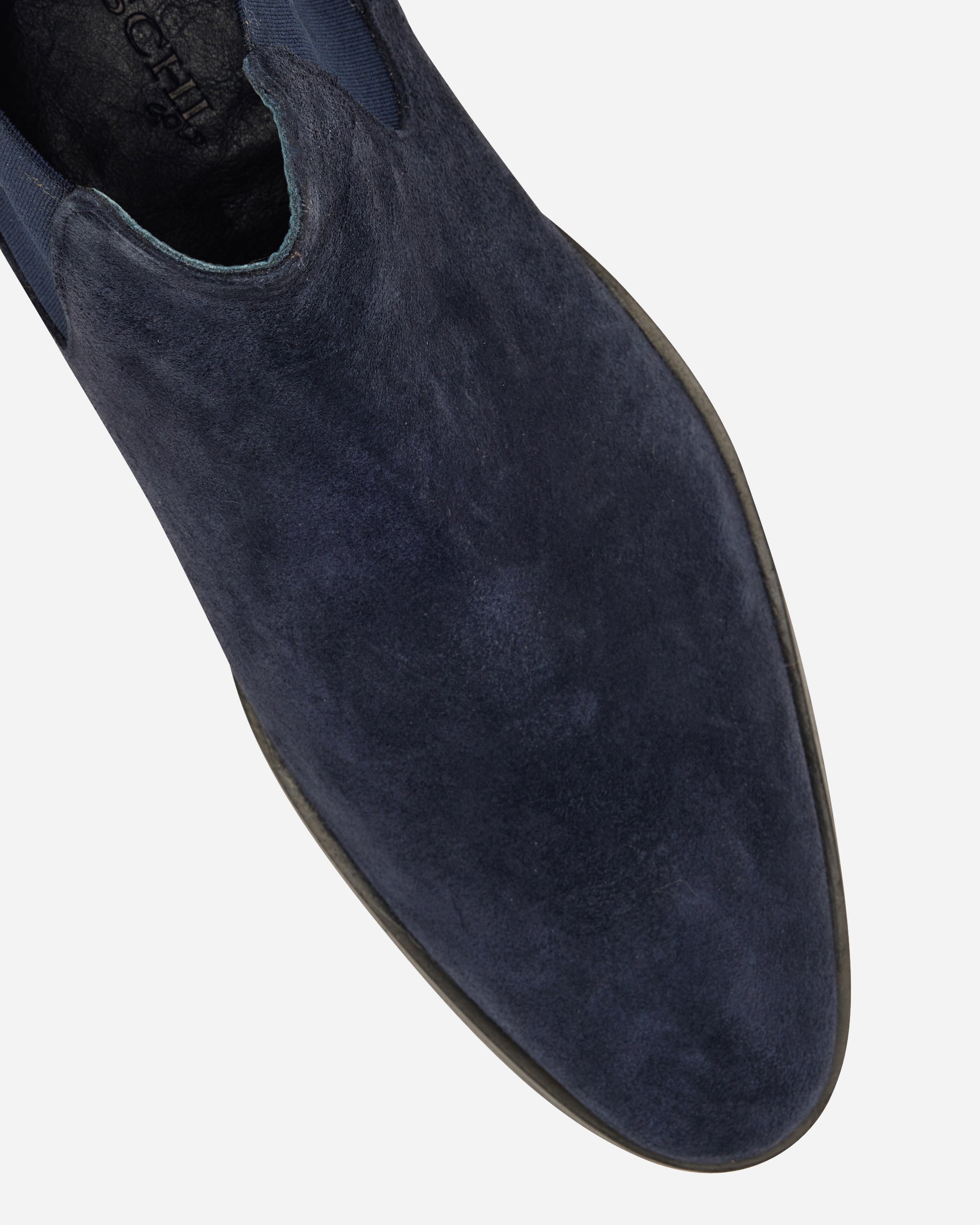 I Maschi Navy Suede Chelsea Boot - Men's Shoes at Menzclub