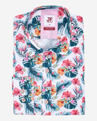 Jimmy Fox Printed Linen Shirt - Men's Casual Shirts at Menzclub