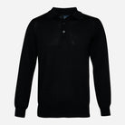 Knitted L/S Polo - Men's Knitwear at Menzclub
