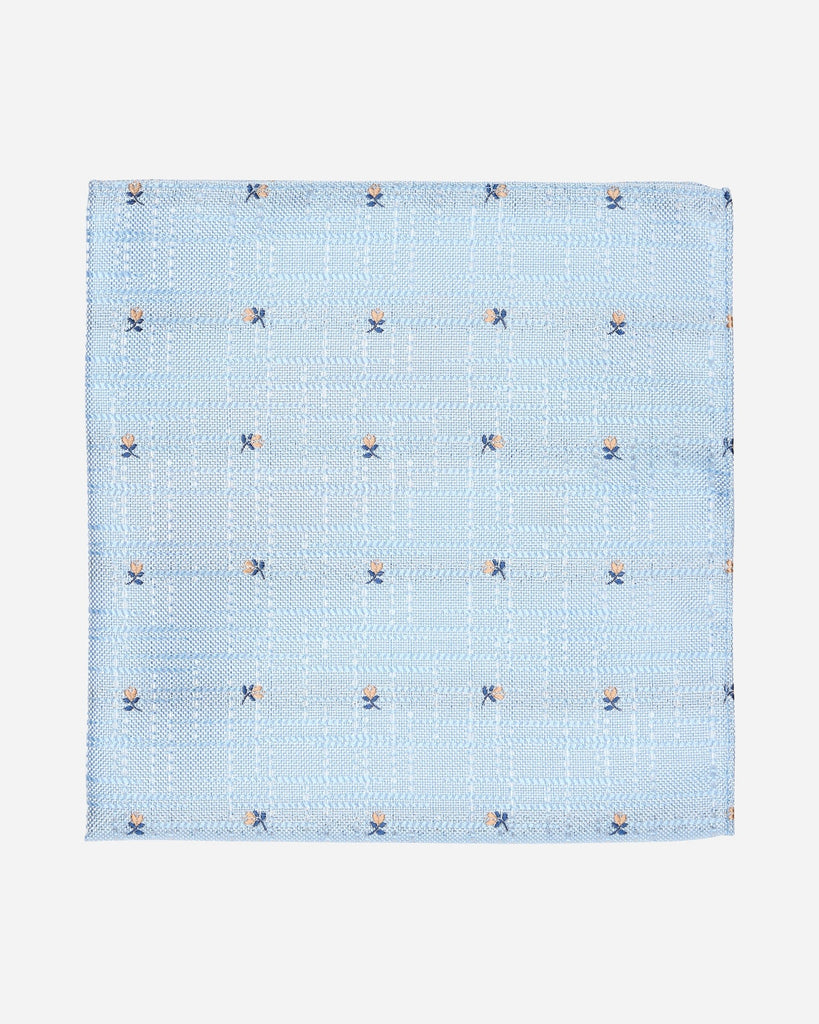 Blue Rose Silk Pocket Square - Buy Men's Pocket Squares online at Menzclub