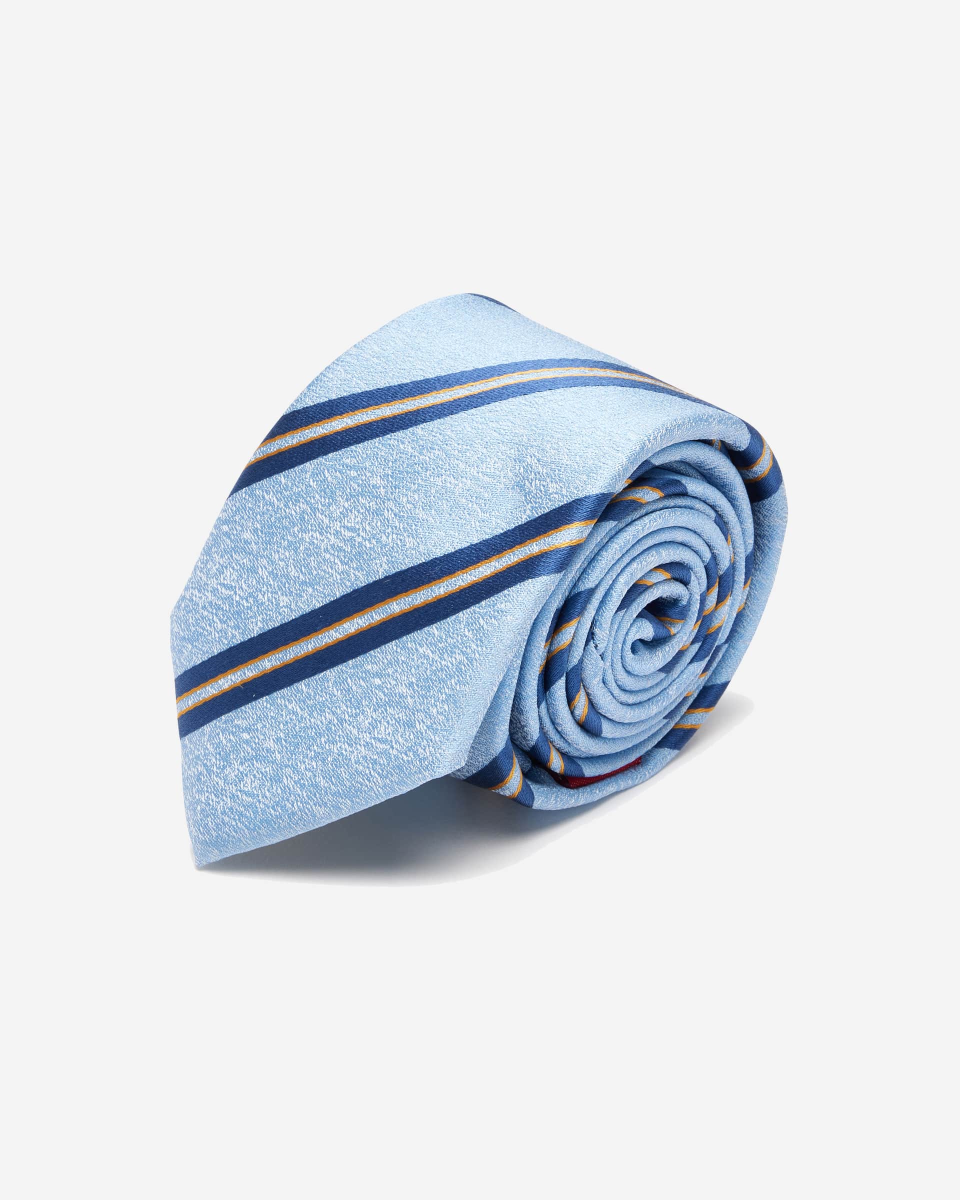 Blue Tonal Stripe Silk Tie - Men's Ties at Menzclub