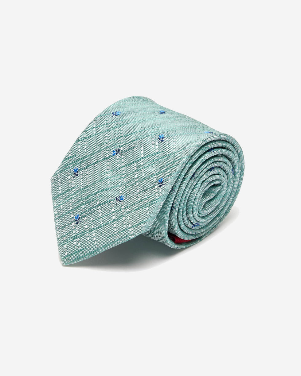 Rose Mint Silk Tie | Mens Silk Ties