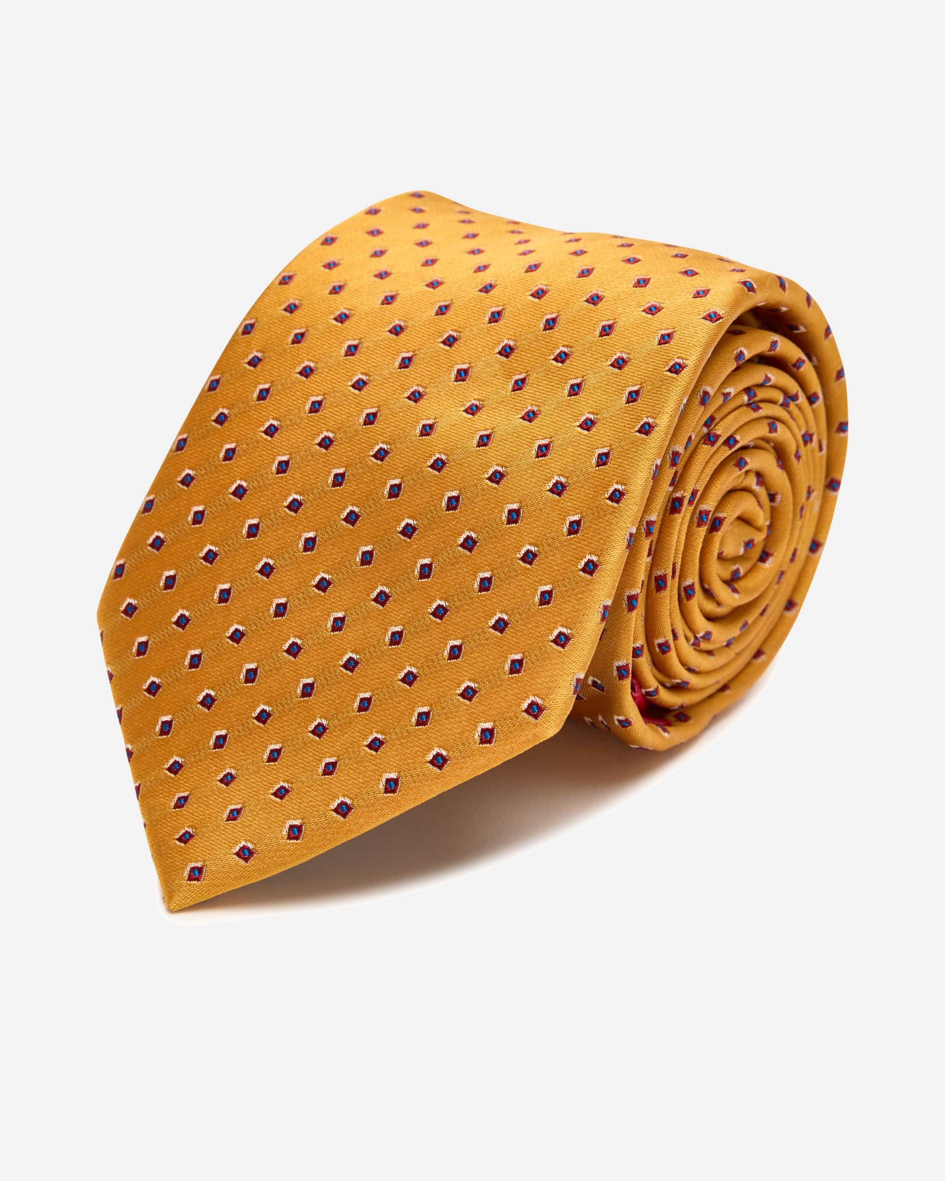 Sampson Yellow Silk Tie - Men's Ties at Menzclub