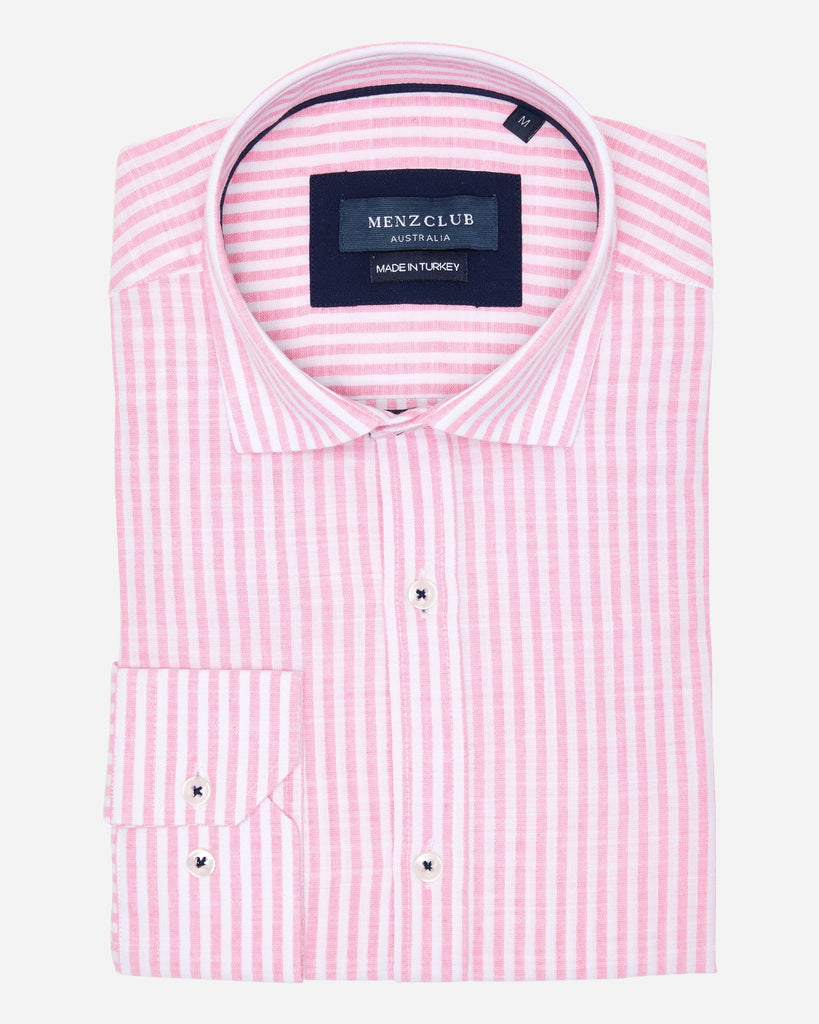 Stripe Linen Shirt - Buy Men's Casual Shirts online at Menzclub