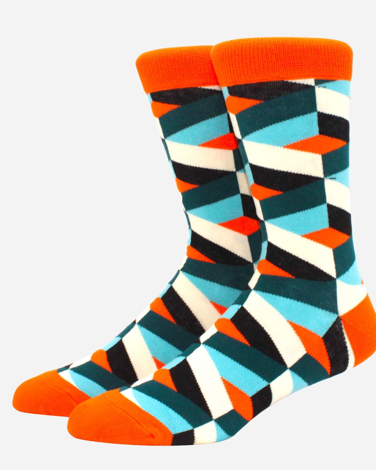 Multi Geometric Socks - Men's Socks at Menzclub