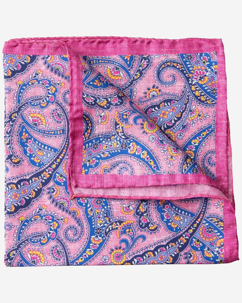 Pink Paisley Pocket Square - Buy Men's Pocket Squares online at Menzclub