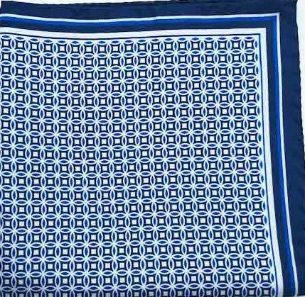 Pini Blue Pocket Square - Men's Pocket Squares at Menzclub
