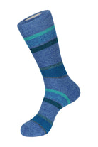 Two Tone Stripe Boot Socks - Men's Socks at Menzclub