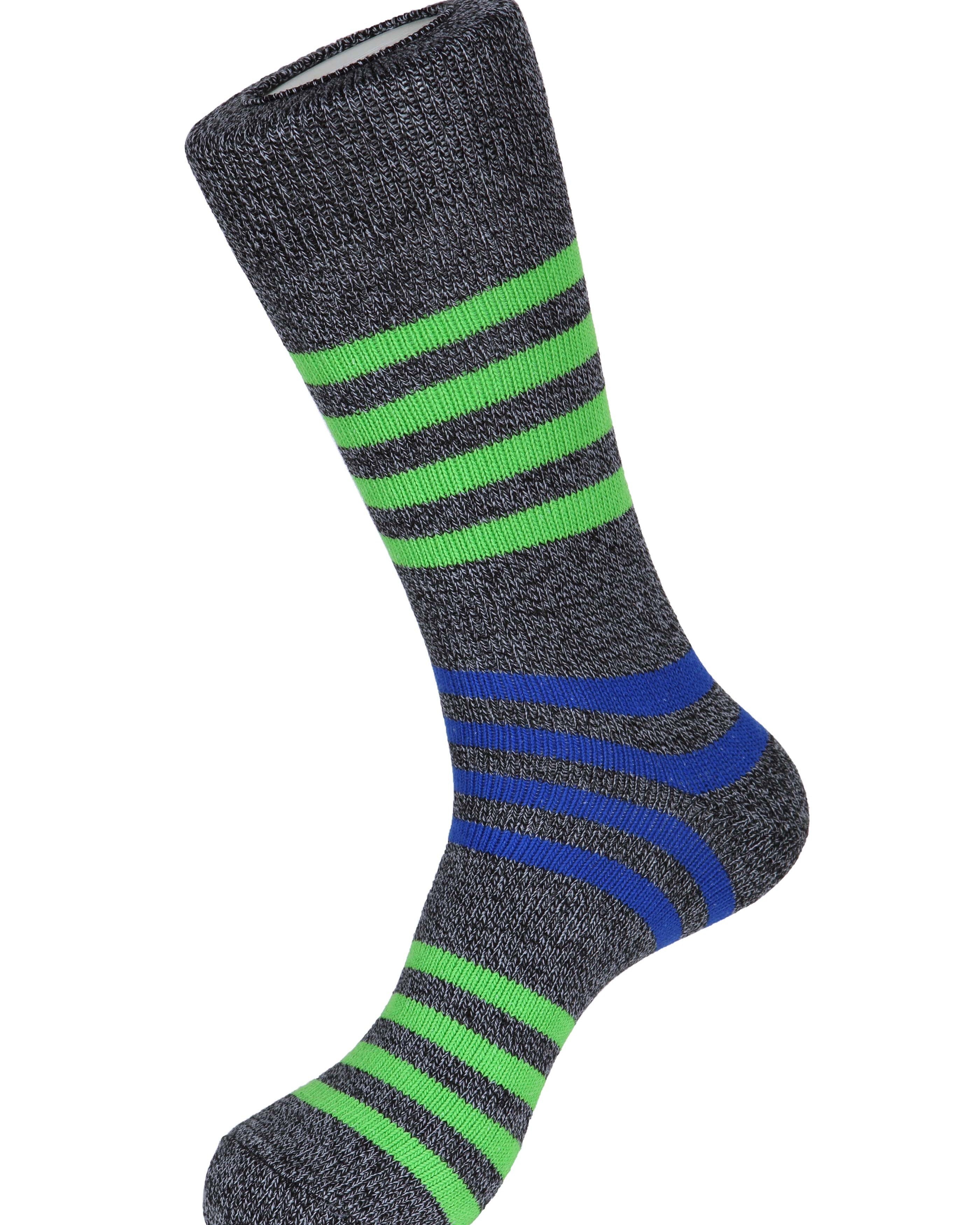 Solid Lane Stripe Socks - Men's Socks at Menzclub